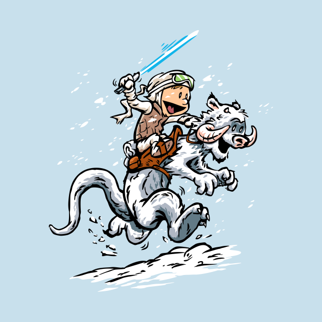Calvin and Hoth Star Wars Tees