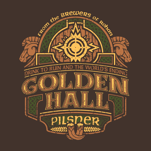 Golden Hall Pilsner Middle Earth Shirts