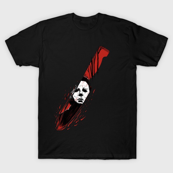 Hell-O-Ween Myers knife - John Carpenter Movie T-Shirts