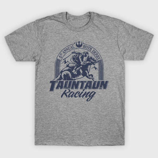 Hoth Tauntaun Racing Distressed Star Wars Design T-Shirt