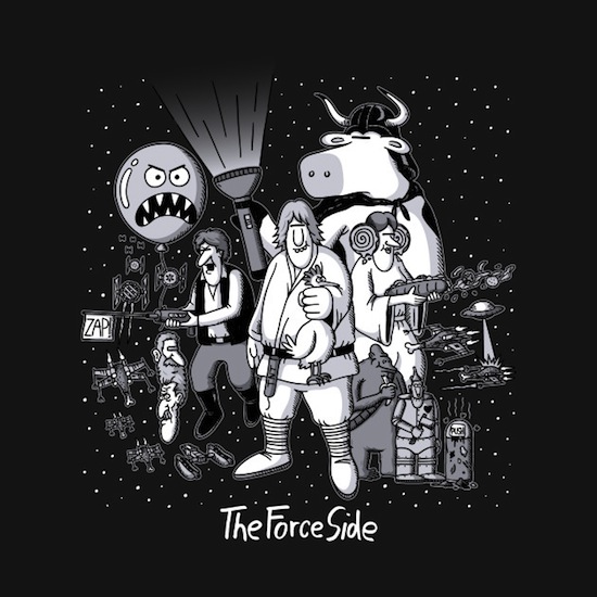 The Force Side Star Wars Parody Tee