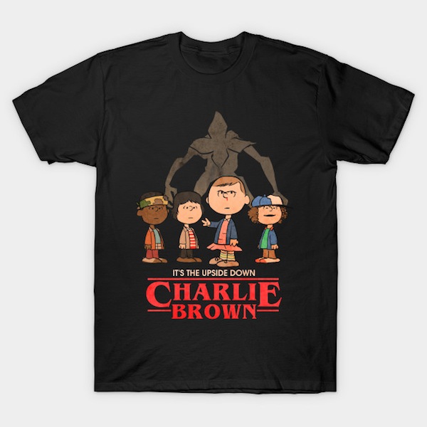 It’s the upside down, Charlie Brown - Stranger Things T-Shirts