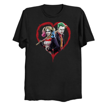 Crazy Love - Harley Quinn and Joker T-Shirts