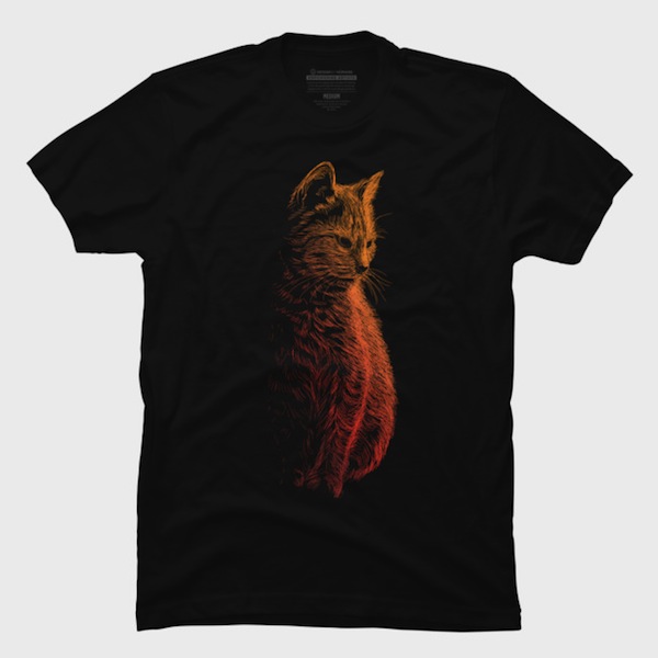 Instinct - indie cat t-shirts