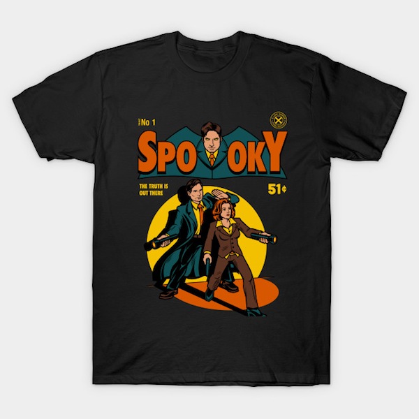 Spooky Comic XFiles T-Shirt