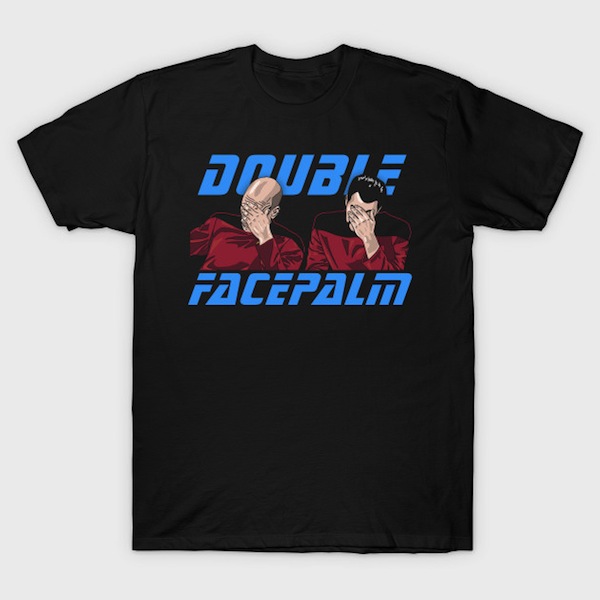 Double Facepalm - Star Trek T-Shirt