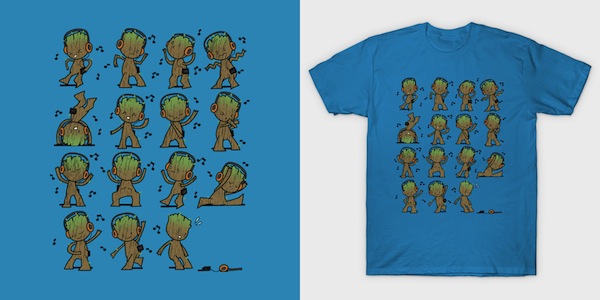 Awesome Dance vol2 - baby Groot Tee