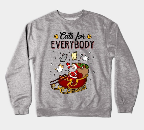 Cats For Everybody Xmas Sweater – by KsuAnn