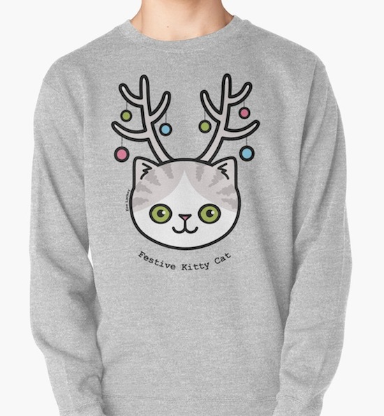 Festive Kitty Cat Xmas Sweater – by Zoe Lathey