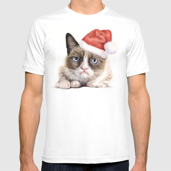 Grumpy Santa Cat – by Olechka