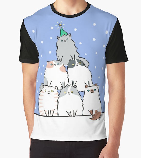 Christmas Cat T-Shirts & Sweaters for Purrfect Holidays! - GritFX Tees