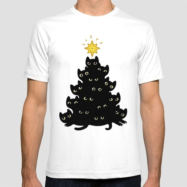 Christmas Cat T-Shirts & Sweaters for Purrfect Holidays! - GritFX Tees