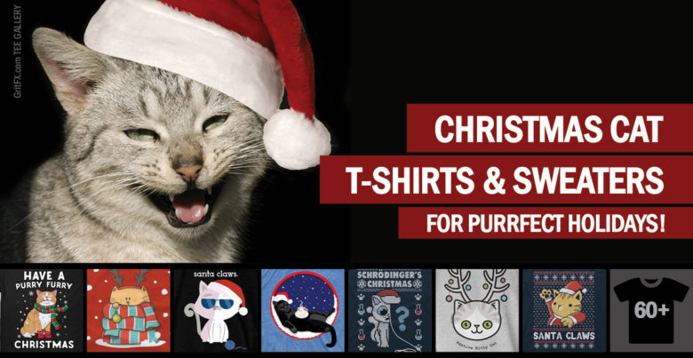 Xmas Cat T-Shirts & Sweaters