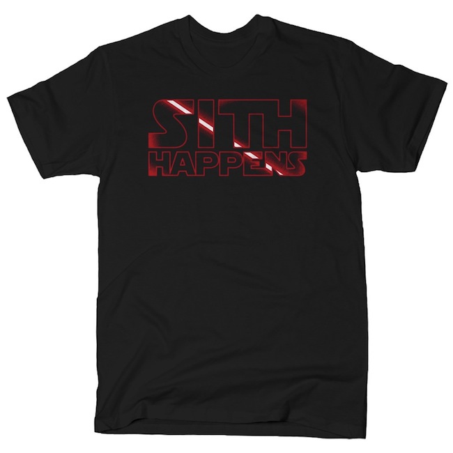 Funny Star Wars Sith Happens T-Shirts
