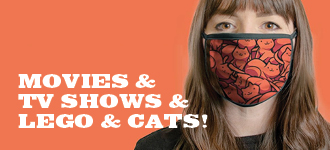 Pop Culture Face Masks - Movies, TV, Lego & Cats