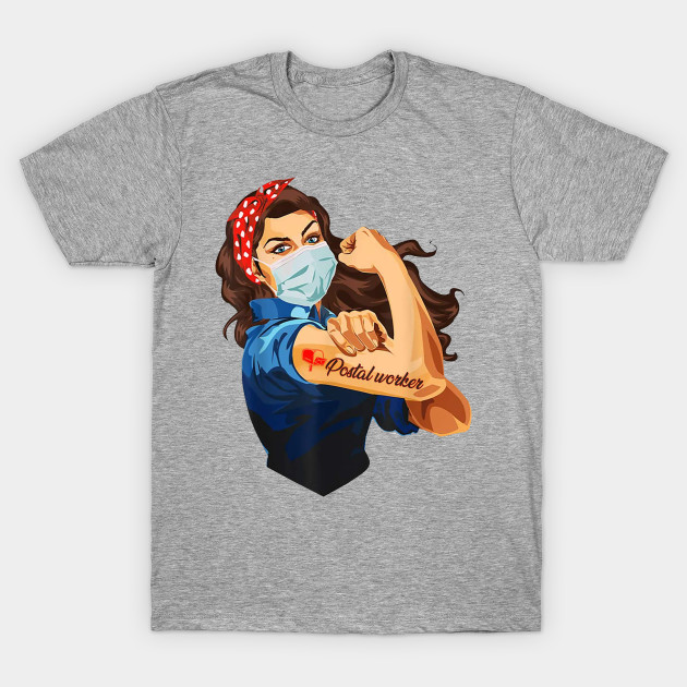 Strong Girl Postal Worker Facemask 2020 T-Shirt
