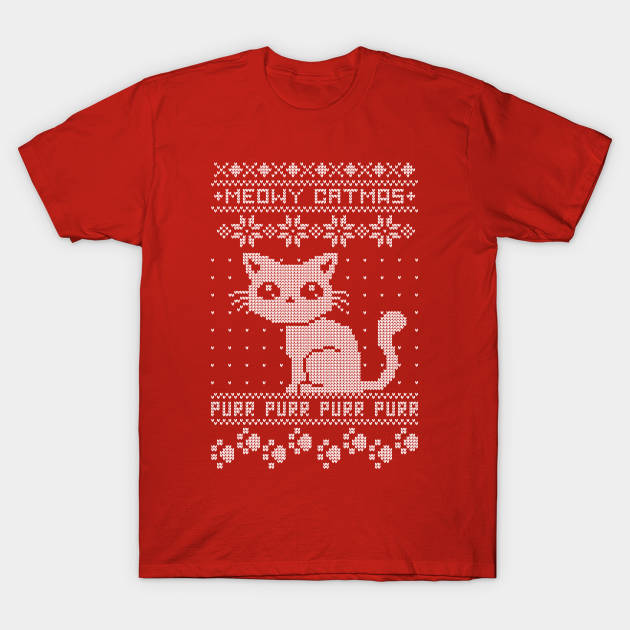 Meowy Catmas Ugly Christmas Sweater T-Shirt