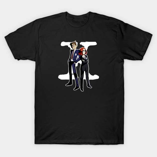 Fox and Skull - X-Files Tees by JDavidsen