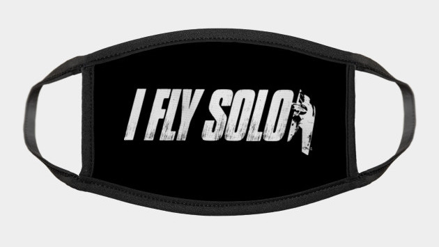 I Fly Solo Mask - by DemShirtsTho