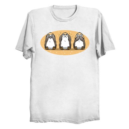 Three Porgs - Porg T-Shirts by xMorfina