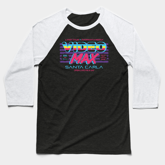 VideoMax Retro Adult Baseball Tees