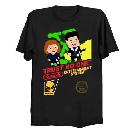 Retro Video Games Cover Art Trust no One - by Meta Cortex