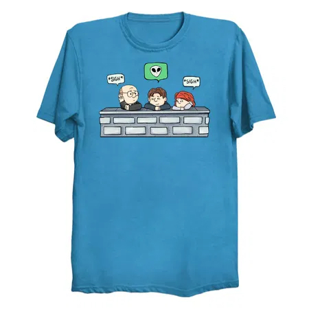 Skeptical Sigh - X-Files T-Shirt by random ship