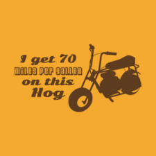 Planning to visit Aspen, California? This little hog is the only way to travel. 70MPG T-Shirt