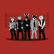 Five Cat Criminals. One FeLine-Up. Feline-up T-Shirt